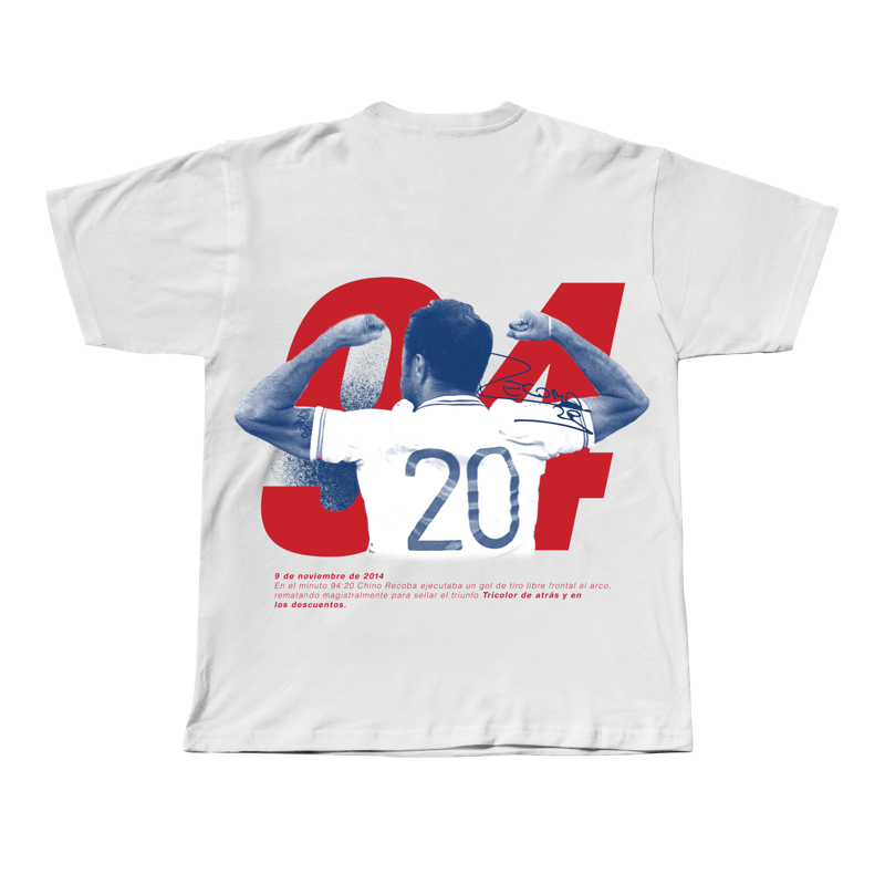 Remeras Chino 94:20, espalda, color Blanco